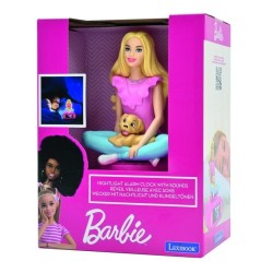 Réveil digital avec veilleuse lumineuse, Barbie en 3D, et effets sono
