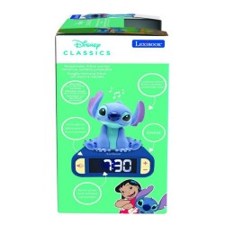 LEXIBOOK - Réveil veilleuse Stitch - Sons et mélodies, écran LCD r