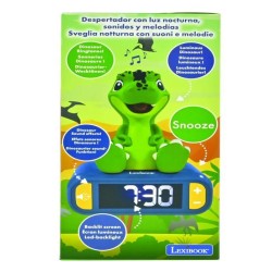 Lexibook - Réveil digital Dinosaure - Avec veilleuse lumineuse et eff