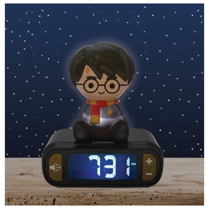 Réveil veilleuse digital LEXIBOOK - Harry Potter - 3D lumineux et sonore - Noir - Enfant Réveil veilleuse digital LEXIBOOK - Harry Potter - 3D lumineux et sonore - Noir - Enfant