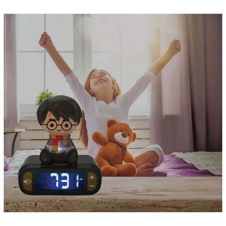 Réveil veilleuse digital LEXIBOOK - Harry Potter - 3D lumineux et sonore - Noir - Enfant Réveil veilleuse digital LEXIBOOK - Harry Potter - 3D lumineux et sonore - Noir - Enfant