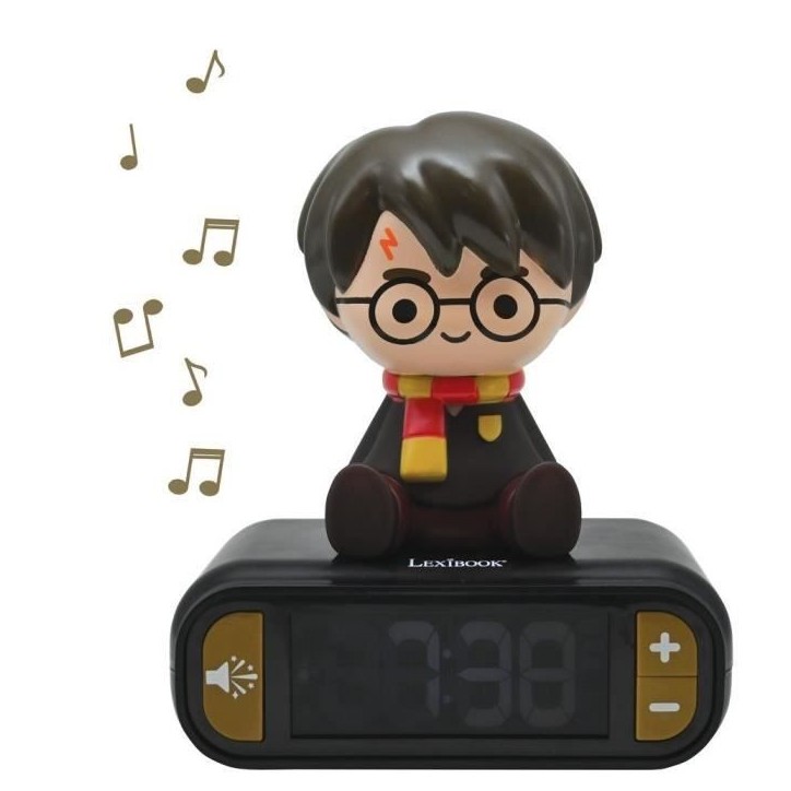 Réveil veilleuse digital LEXIBOOK - Harry Potter - 3D lumineux et sonore - Noir - Enfant Réveil veilleuse digital LEXIBOOK - Harry Potter - 3D lumineux et sonore - Noir - Enfant