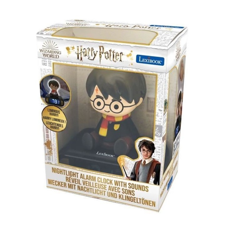 Réveil veilleuse digital LEXIBOOK - Harry Potter - 3D lumineux et sonore - Noir - Enfant Réveil veilleuse digital LEXIBOOK - Harry Potter - 3D lumineux et sonore - Noir - Enfant