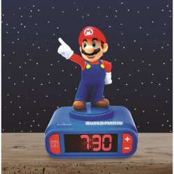 Réveil veilleuse digital LEXIBOOK - Super Mario - 3D lumineux et sono