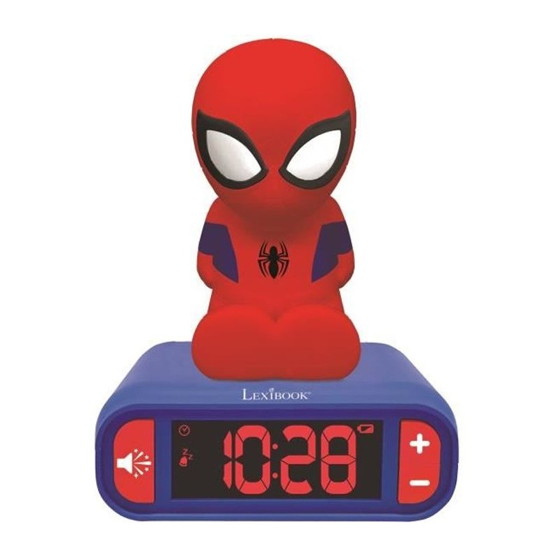 Réveil veilleuse digital LEXIBOOK - Spiderman - 3D lumineux et sonore Réveil veilleuse digital LEXIBOOK - Spiderman - 3D lumineux et sonore