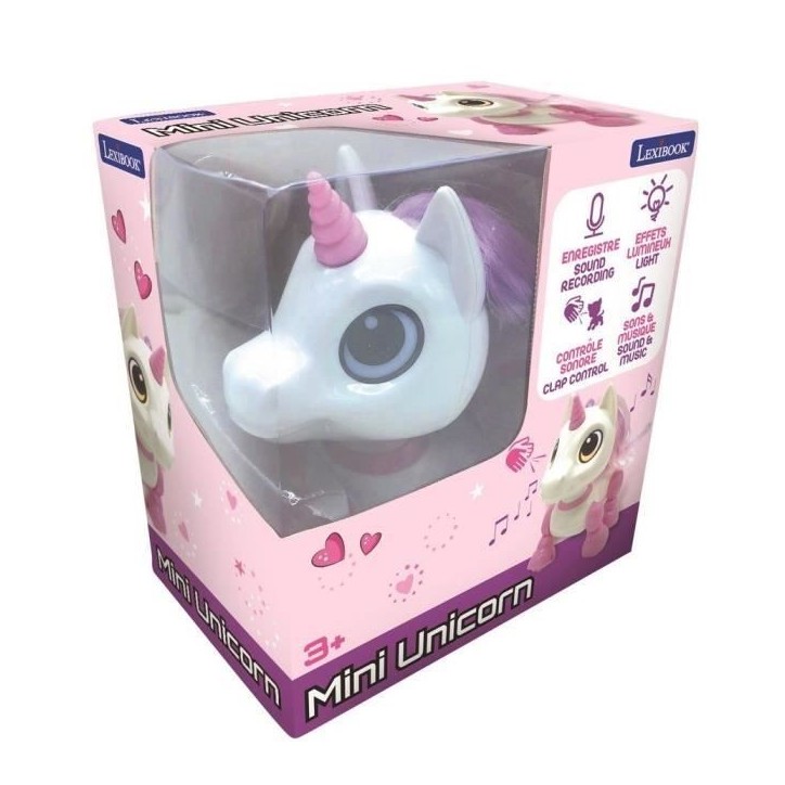 Robot Licorne Power Unicorn Mini - Effets Lumineux et Sonores - Contrôle par Claquement de Main - Répétition Robot Licorne Power Unicorn Mini - Effets Lumineux et Sonores - Contrôle par Claquement de Main - Répétition
