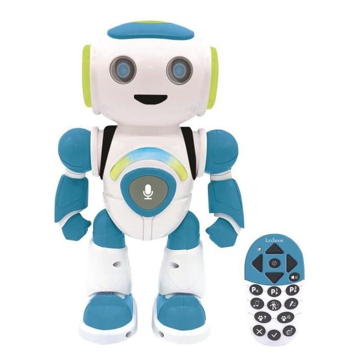 POWERMAN JUNIOR - Mon Robot Intelligent qui lit dans les pensées (Français), sons et lumieres - LEXIBOOK