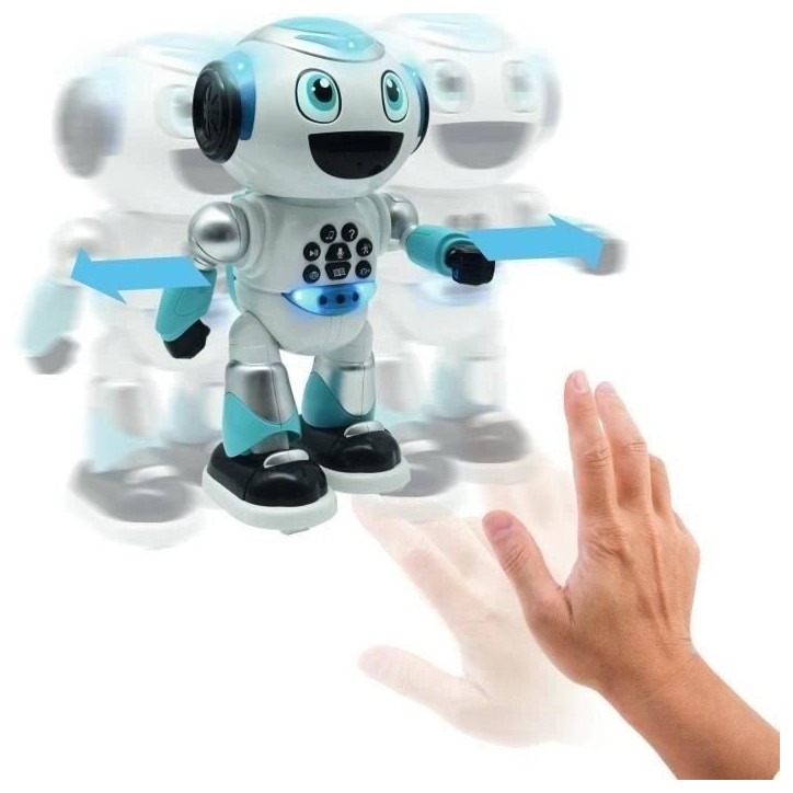 Lexbook - Robot Programmable Powerman Advance - Quiz, Musique, Jeux, Histoires - Avec télécommande - Blanc et Bleu Lexbook - Robot Programmable Powerman Advance - Quiz, Musique, Jeux, Histoires - Avec télécommande - Blanc et Bleu