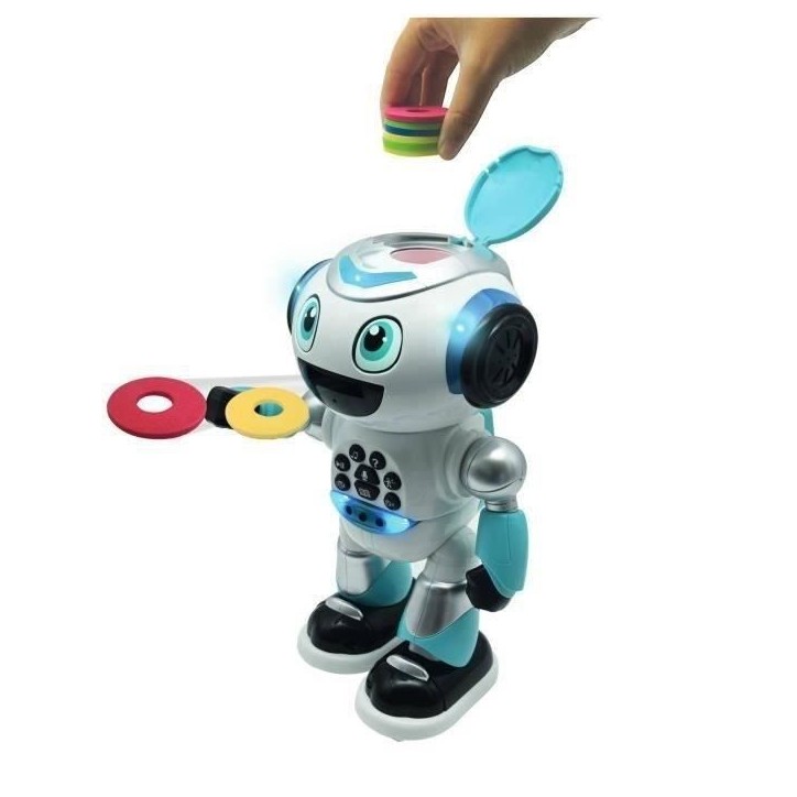 Lexbook - Robot Programmable Powerman Advance - Quiz, Musique, Jeux, Histoires - Avec télécommande - Blanc et Bleu Lexbook - Robot Programmable Powerman Advance - Quiz, Musique, Jeux, Histoires - Avec télécommande - Blanc et Bleu