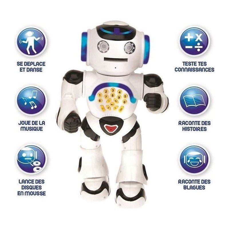 POWERMAN - Mon Premier Robot Ludo-Éducatif (Français), sons et lumie POWERMAN - Mon Premier Robot Ludo-Éducatif (Français), sons et lumie