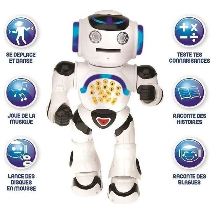 POWERMAN - Mon Premier Robot Ludo-Éducatif (Français), sons et lumieres - LEXIBOOK POWERMAN - Mon Premier Robot Ludo-Éducatif (Français), sons et lumieres - LEXIBOOK