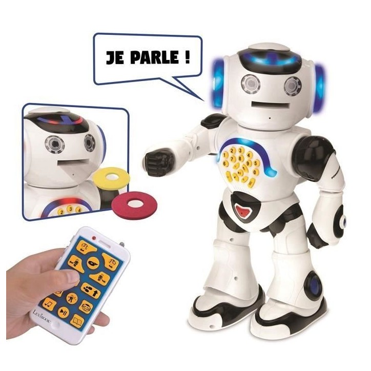POWERMAN - Mon Premier Robot Ludo-Éducatif (Français), sons et lumieres - LEXIBOOK POWERMAN - Mon Premier Robot Ludo-Éducatif (Français), sons et lumieres - LEXIBOOK