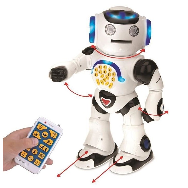 POWERMAN - Mon Premier Robot Ludo-Éducatif (Français), sons et lumieres - LEXIBOOK POWERMAN - Mon Premier Robot Ludo-Éducatif (Français), sons et lumieres - LEXIBOOK