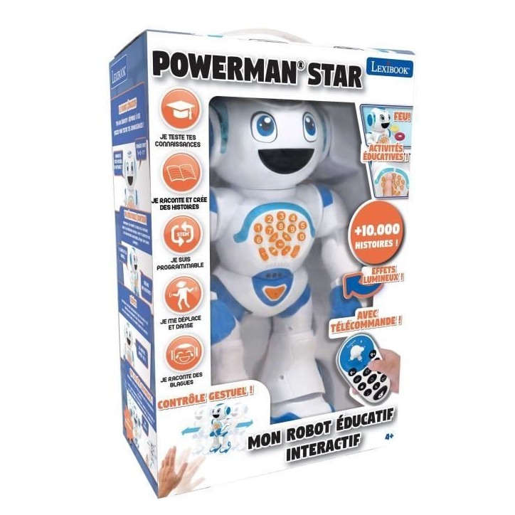 POWERMAN STAR Robot Interactif pour Jouer et Apprendre avec contrôle gestuel et télécommande (Français) POWERMAN STAR Robot Interactif pour Jouer et Apprendre avec contrôle gestuel et télécommande (Français)