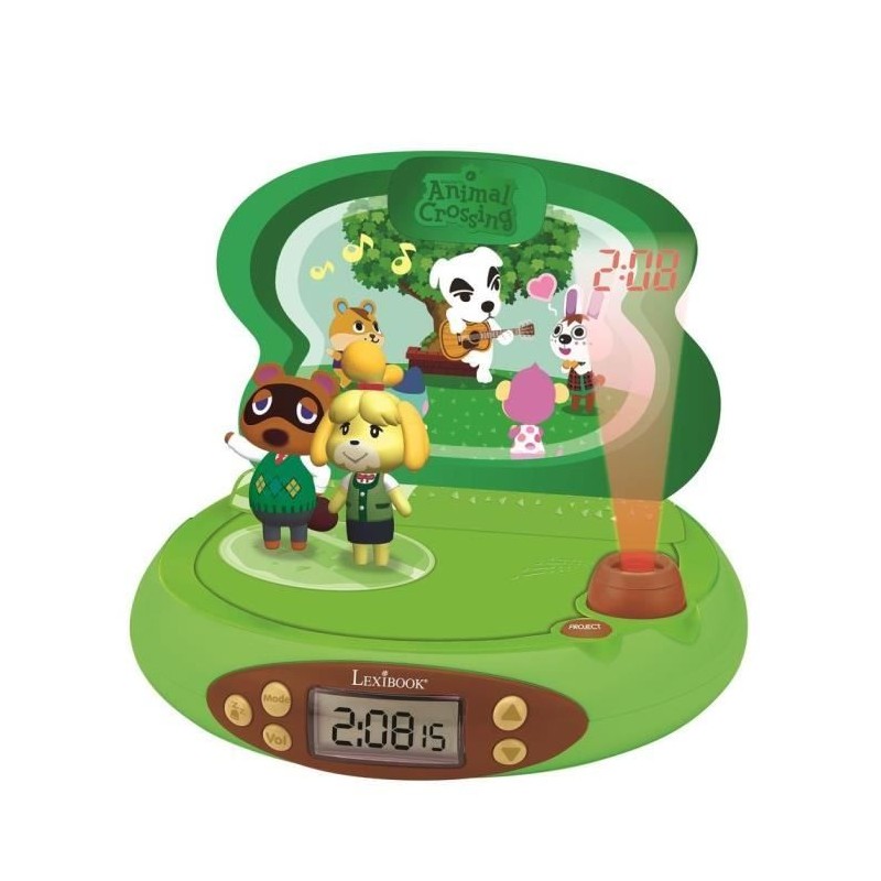 Réveil Projecteur Animal Crossing en 3D avec Sons Réveil Projecteur Animal Crossing en 3D avec Sons