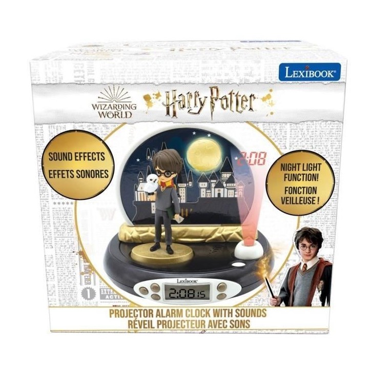 Réveil Projecteur Harry Potter 3D - Sons magiques - LEXIBOOK Réveil Projecteur Harry Potter 3D - Sons magiques - LEXIBOOK