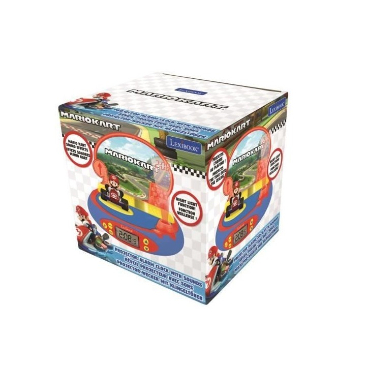 MARIO KART - Réveil Projecteur avec Sons du jeu vidéo Nintendo - LEXIBOOK MARIO KART - Réveil Projecteur avec Sons du jeu vidéo Nintendo - LEXIBOOK