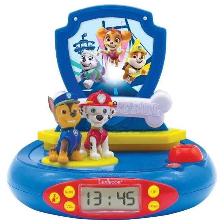 PAT' PATROUILLE - Réveil Projecteur avec Sons pour chambre enfant - LEXIBOOK PAT' PATROUILLE - Réveil Projecteur avec Sons pour chambre enfant - LEXIBOOK