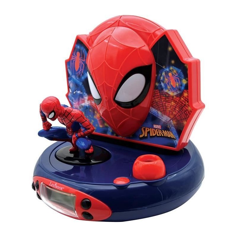 LEXIBOOK - Spiderman - Réveil projecteur avec effets sonores et veill LEXIBOOK - Spiderman - Réveil projecteur avec effets sonores et veill