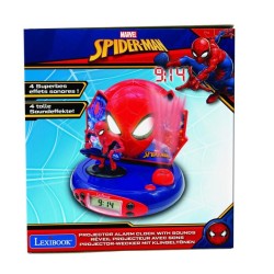 LEXIBOOK - Spiderman - Réveil projecteur avec effets sonores et veill