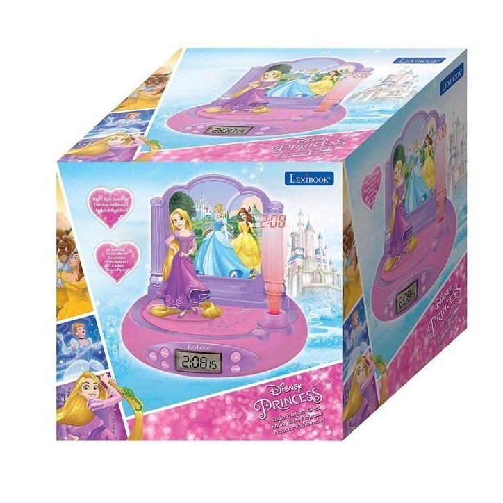 Radio Réveil Projecteur Disney Princesses Raiponce - LEXIBOOK Radio Réveil Projecteur Disney Princesses Raiponce - LEXIBOOK