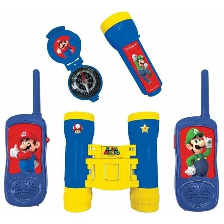 Lexibook - Kit d'aventurier Super Mario - Talkie-Walkies, jumelles, lampe torche et boussole Lexibook - Kit d'aventurier Super Mario - Talkie-Walkies, jumelles, lampe torche et boussole