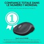 Souris - Sans fil - Logitech - M185 - Gris - Ambidextre