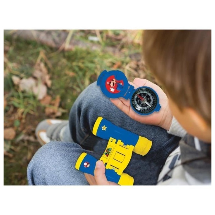 Lexibook - Kit d'aventurier Super Mario - Talkie-Walkies, jumelles, lampe torche et boussole Lexibook - Kit d'aventurier Super Mario - Talkie-Walkies, jumelles, lampe torche et boussole