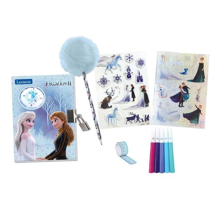 Journal Intime Electronique Reine des Neiges avec effets lumineux et accessoires (stickers, crayon, feutres) Journal Intime Electronique Reine des Neiges avec effets lumineux et accessoires (stickers, crayon, feutres)