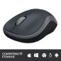Souris - Sans fil - Logitech - M185 - Gris - Ambidextre