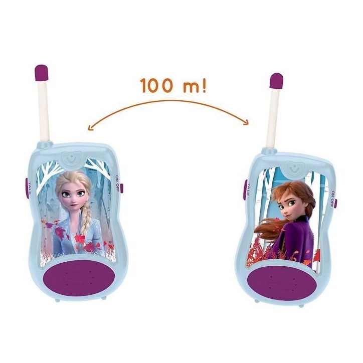 Talkies-Walkies La Reine des Neiges - LEXIBOOK - Portée 100m - Extérieur - Enfant Talkies-Walkies La Reine des Neiges - LEXIBOOK - Portée 100m - Extérieur - Enfant