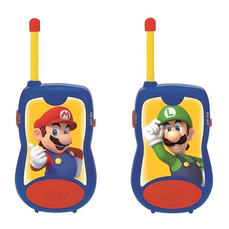 Talkies-Walkies Super Mario portée 120m - LEXIBOOK Talkies-Walkies Super Mario portée 120m - LEXIBOOK