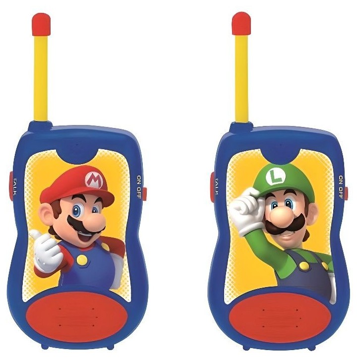 Talkies-Walkies Super Mario portée 120m - LEXIBOOK Talkies-Walkies Super Mario portée 120m - LEXIBOOK