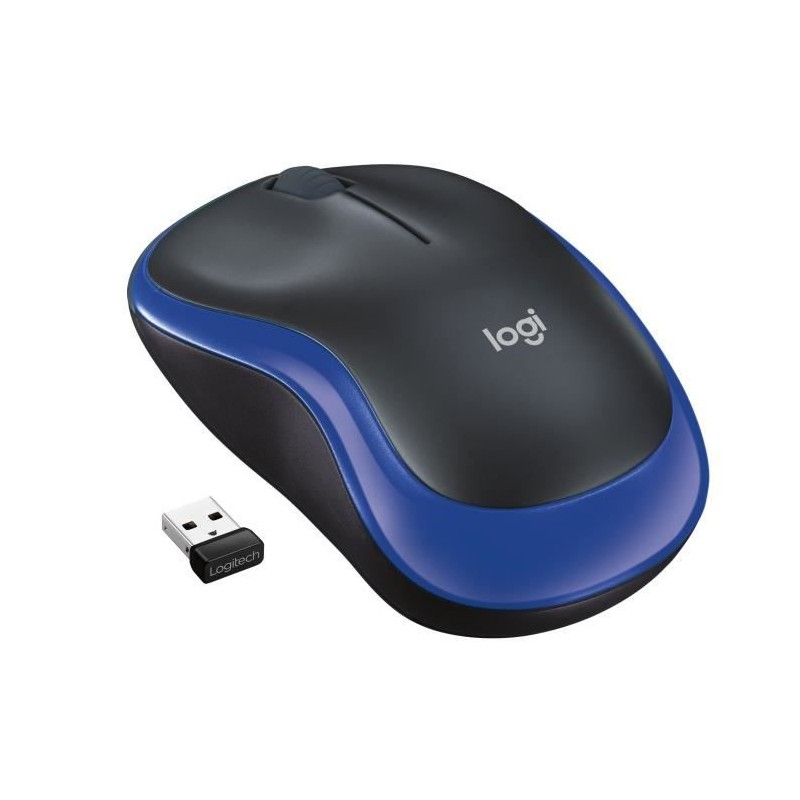 Souris - Sans fil - Logitech - M185 - Bleu - Ambidextre Souris - Sans fil - Logitech - M185 - Bleu - Ambidextre