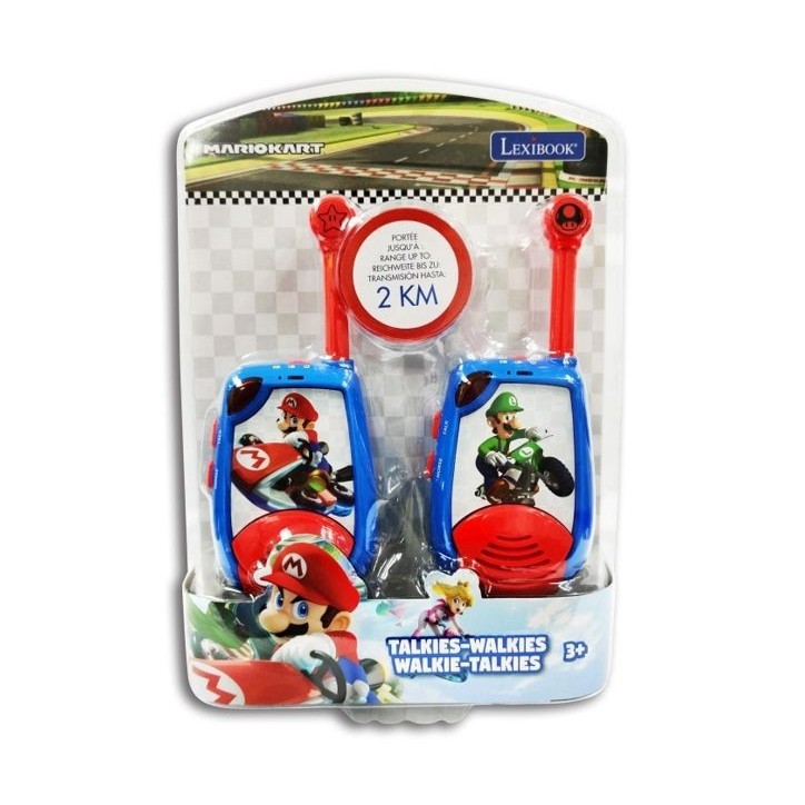 Talkie-Walkies Digitaux Mario Kart - LEXIBOOK - Portée 2km - Fonction morse lumineux Talkie-Walkies Digitaux Mario Kart - LEXIBOOK - Portée 2km - Fonction morse lumineux