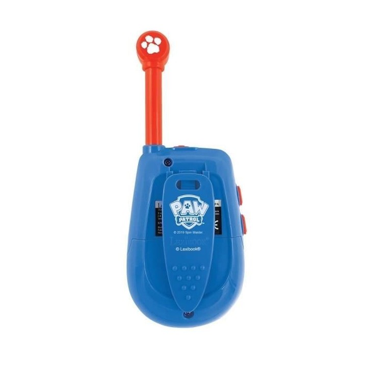 Talkie-Walkies Digitaux LA PAT' PATROUILLE - Portée 2km - Fonction morse Talkie-Walkies Digitaux LA PAT' PATROUILLE - Portée 2km - Fonction morse