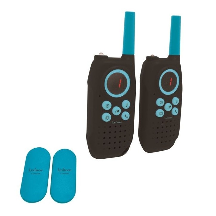 Talkie-Walkies Digitaux - LEXIBOOK - Portée 5km - Rechargeables - 8 combinaisons de canaux Talkie-Walkies Digitaux - LEXIBOOK - Portée 5km - Rechargeables - 8 combinaisons de canaux