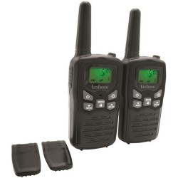 Talkie-Walkies LEXIBOOK noirs - Portée 8 km - Fonction Moniteur - Lam