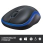 Souris - Sans fil - Logitech - M185 - Bleu - Ambidextre