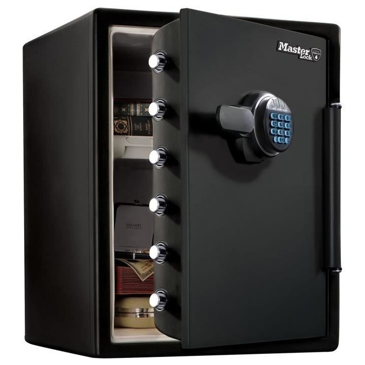 Coffre-fort - MASTER LOCK - Ignifuge et Etanche - XXL 56,6L - Combinaison électronique Coffre-fort - MASTER LOCK - Ignifuge et Etanche - XXL 56,6L - Combinaison électronique