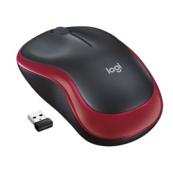 Souris - Sans fil - Logitech - M185 - Rouge - Ambidextre