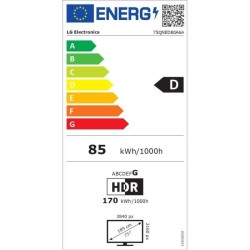 LG 75QNED80 - TV QNED 75 (189 cm) - 4K UHD 3840x2160 - HDR10 - Smart T