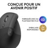 Souris - Sans Fil - Logitech - Lift Ergonomique Verticale - Graphite -
