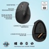Souris - Sans Fil - Logitech - Lift Ergonomique Verticale - Graphite -
