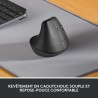 Souris - Sans Fil - Logitech - Lift Ergonomique Verticale - Graphite -