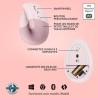 Souris - Sans Fil - Logitech - Lift Ergonomique Verticale - Rose - Dro Souris - Sans Fil - Logitech - Lift Ergonomique Verticale - Rose - Dro