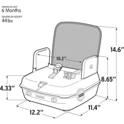 Réhausseur bébé pour table a manger - BENBAT - Portable et lavable