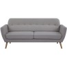 Canapé - 3 places - LILLY - Tissu Beige - 193 x 79 x 86 cm - SENHO