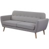 Canapé - 3 places - LILLY - Tissu Beige - 193 x 79 x 86 cm - SENHO