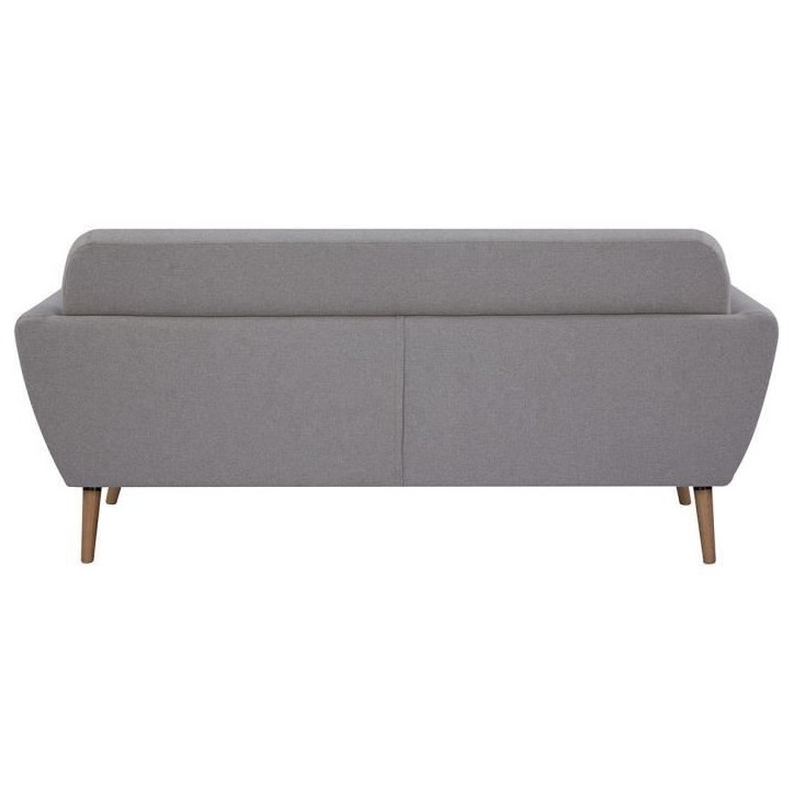 Canapé - 3 places - LILLY - Tissu Beige - 193 x 79 x 86 cm - SENHO